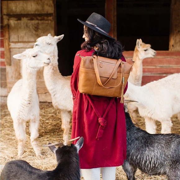 LILY JADE MADELINE buttery soft leather convertible handbag - Picture 2 of 13